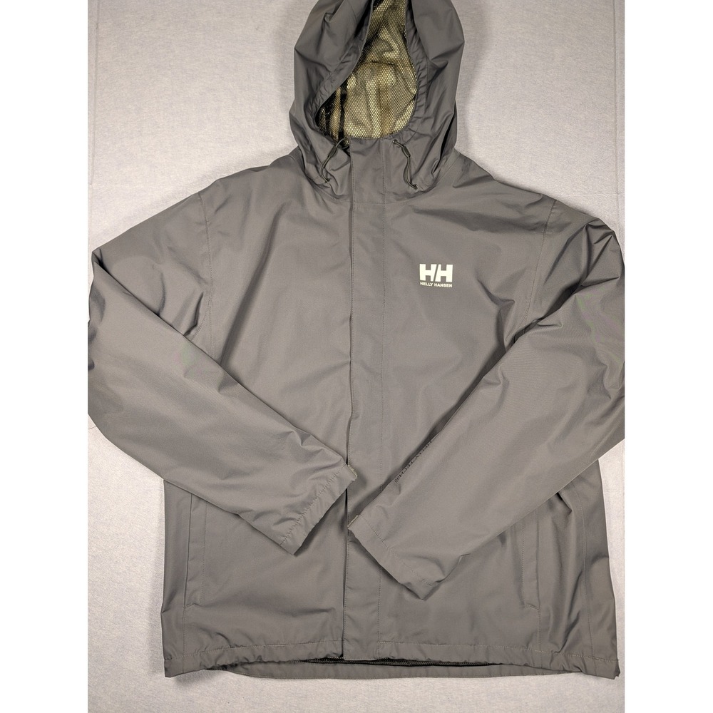Helly Hansen Rain Jacket Mens XXL Grey Helly Tech Protection NB262047K Excellent